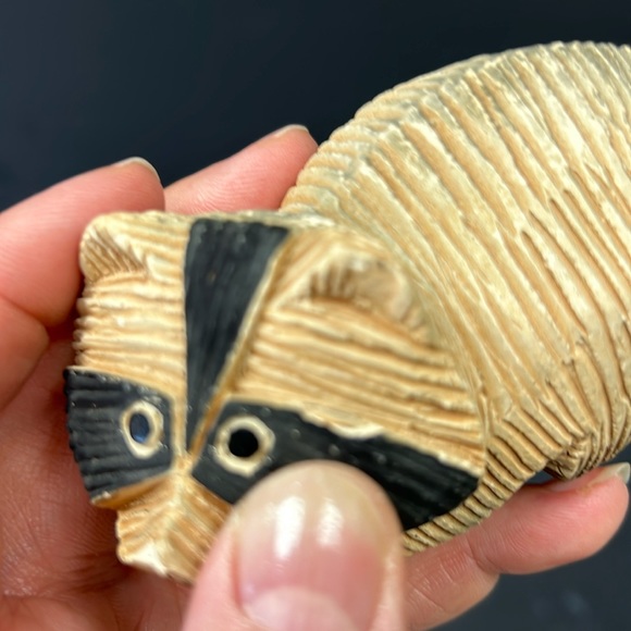 Vintage retired ARTESANIA RINCONADA hand made Racoon figure Made in Ur… - Picture 7 of 7